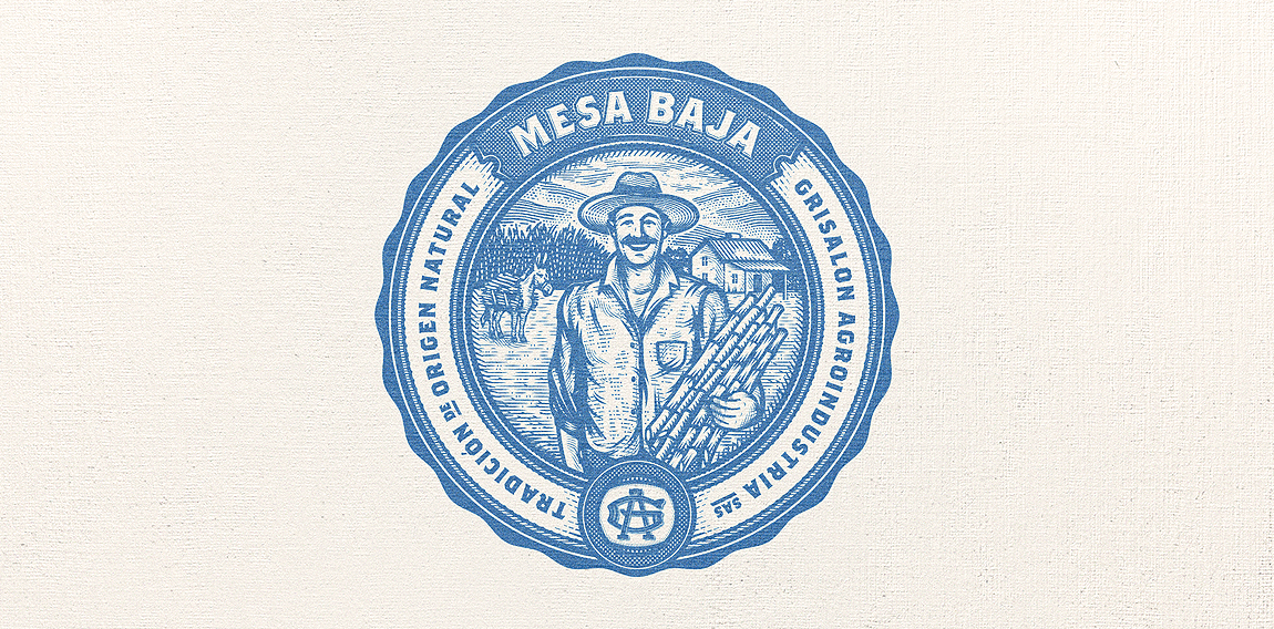 Mesa Baja自然农业logo设计