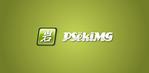绿色简约风格的Psekimg Logo设计