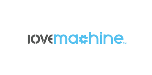 LOVEmachine logo设计:简洁现代风格