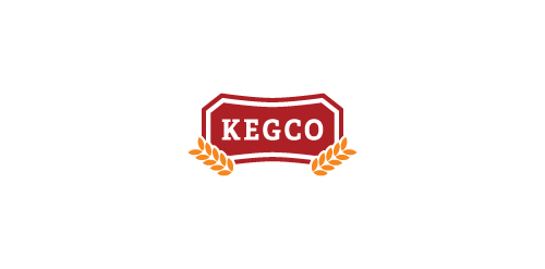 Kegco Logo设计:复古徽章风格