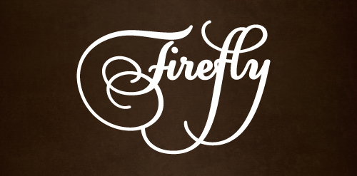 创意手写体logo设计:Firefly