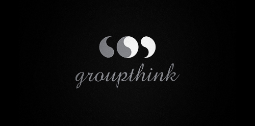 简约风格的groupthink logo设计