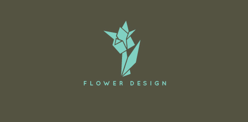 简约花卉logo设计