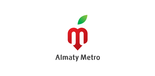 Almaty Metro Logo设计:简约与现代的结合