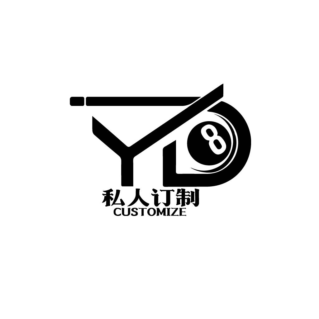8号球桌台球俱乐部logo设计