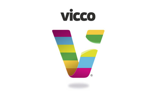Vicco Logo设计:色彩渐变与动态效果
