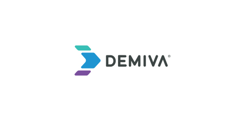 简洁现代的DEMIVA品牌logo设计