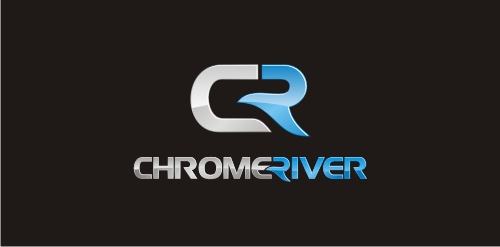 ChromeRiver logo设计:现代科技感企业标识