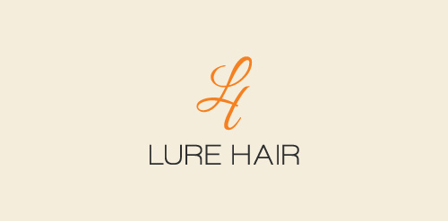 简约时尚的LURE HAIR LOGO设计