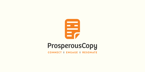 简洁现代的'ProsperousCopy'品牌logo设计