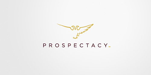 简洁鹰形logo设计