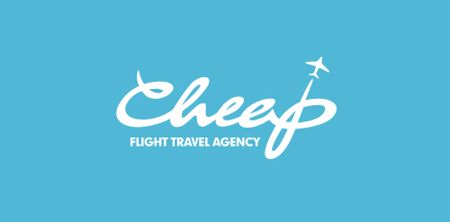 Cheep Flight Travel Agency Logo Design
