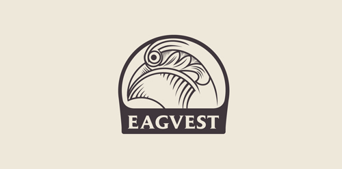 鹰展翅翱翔Logo设计