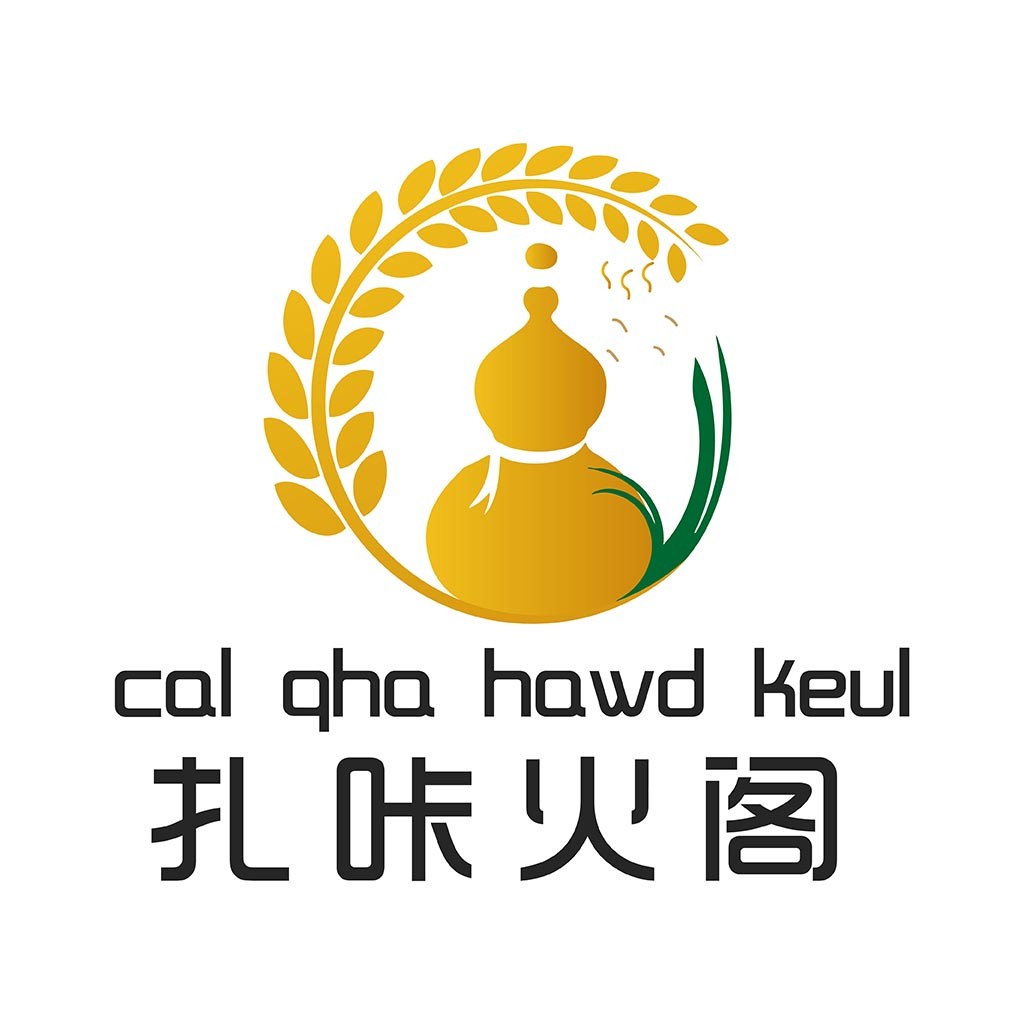 金黄色葫芦与橄榄枝的logo设计