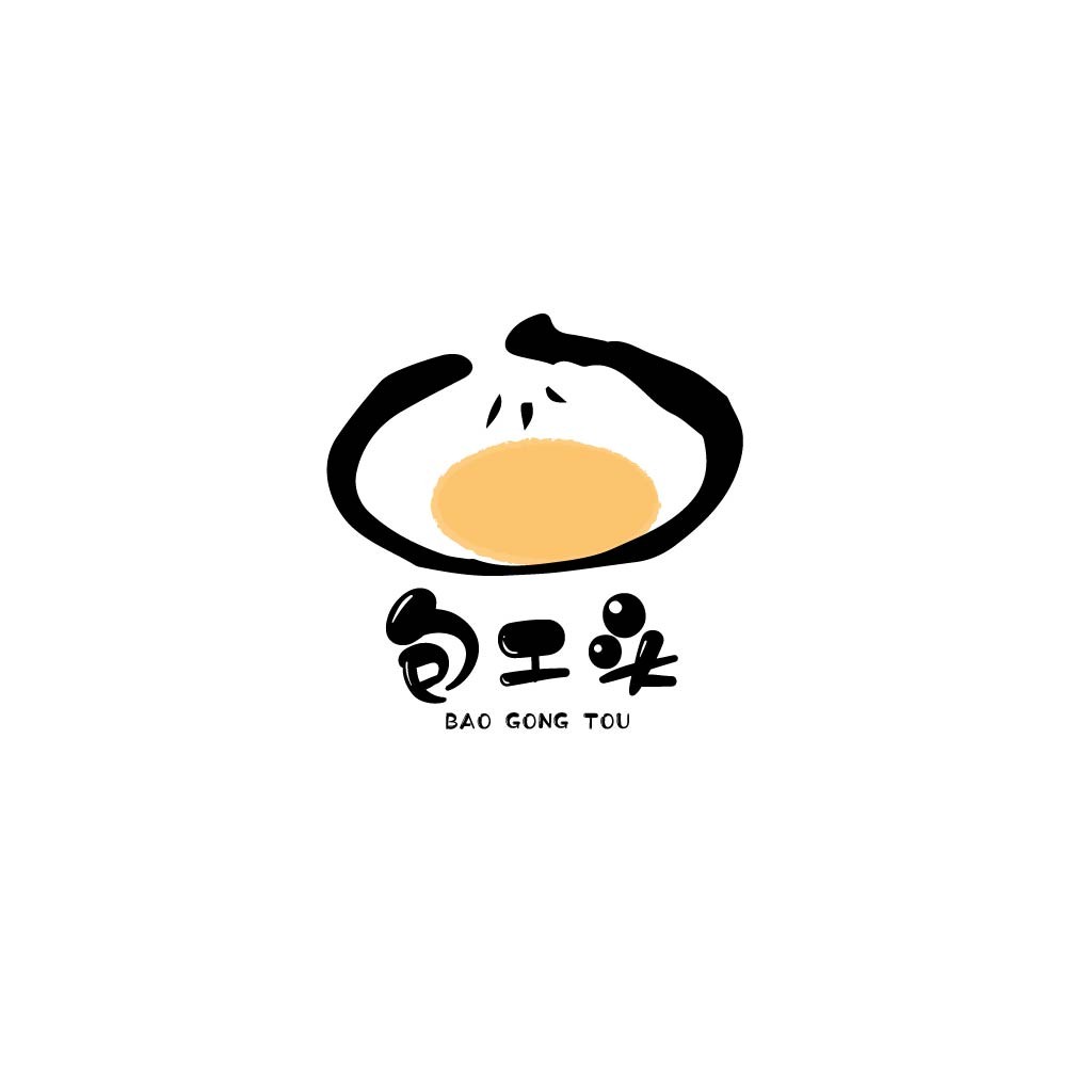简约创意包子头logo设计