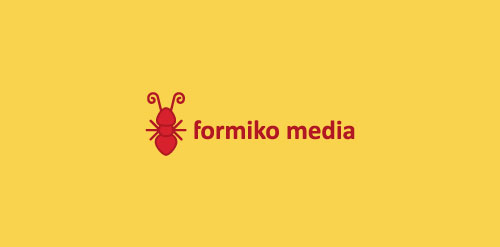 简约昆虫造型logo设计