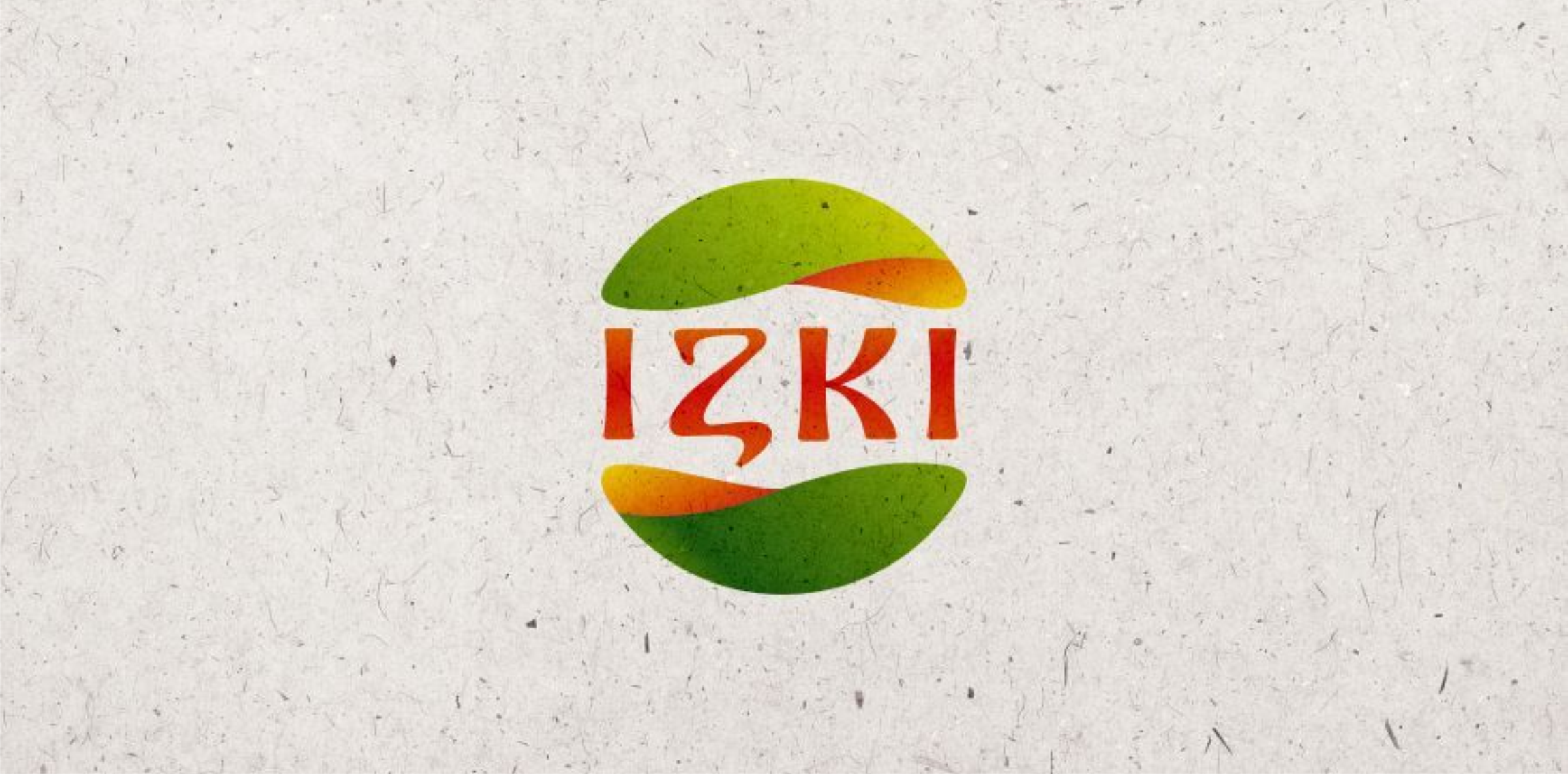 IZKI logo设计：简约色彩渐变标识