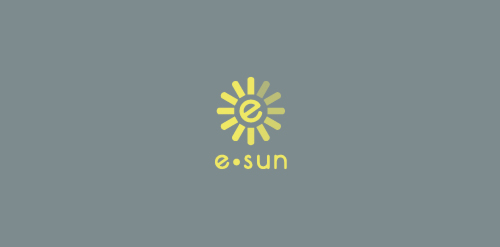 e·sun logo设计:简洁太阳图案