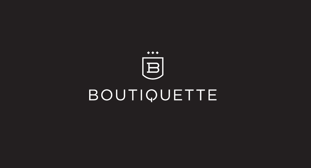 简约时尚的B字母徽章logo设计