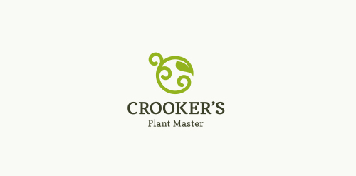 简约植物主题logo设计