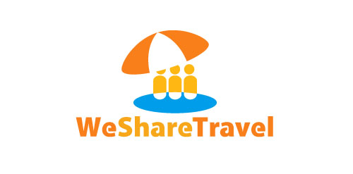 WeShareTravel logo设计