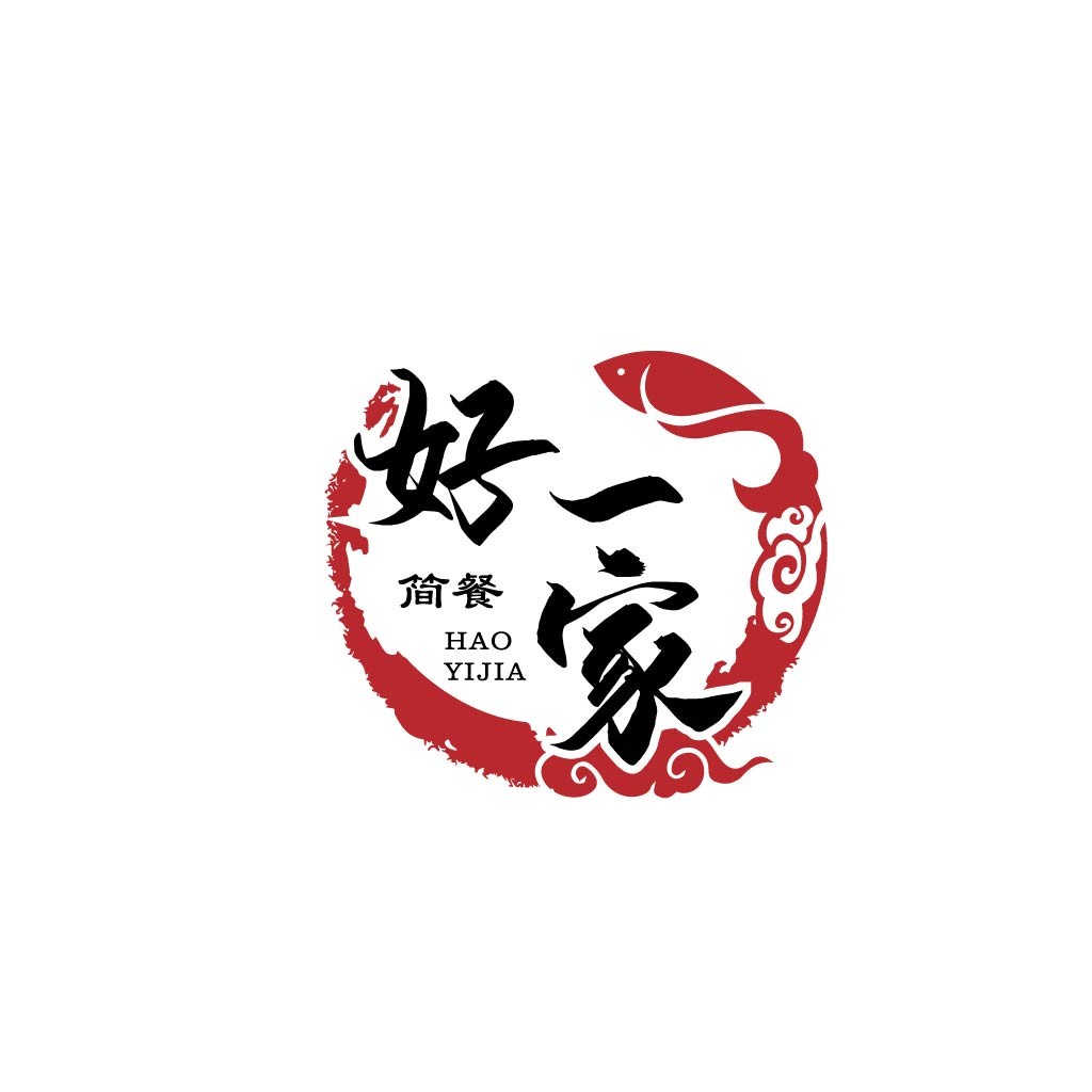简约红色中国风logo设计