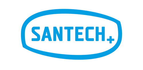 Santech+ Logo设计:简洁科技感标识