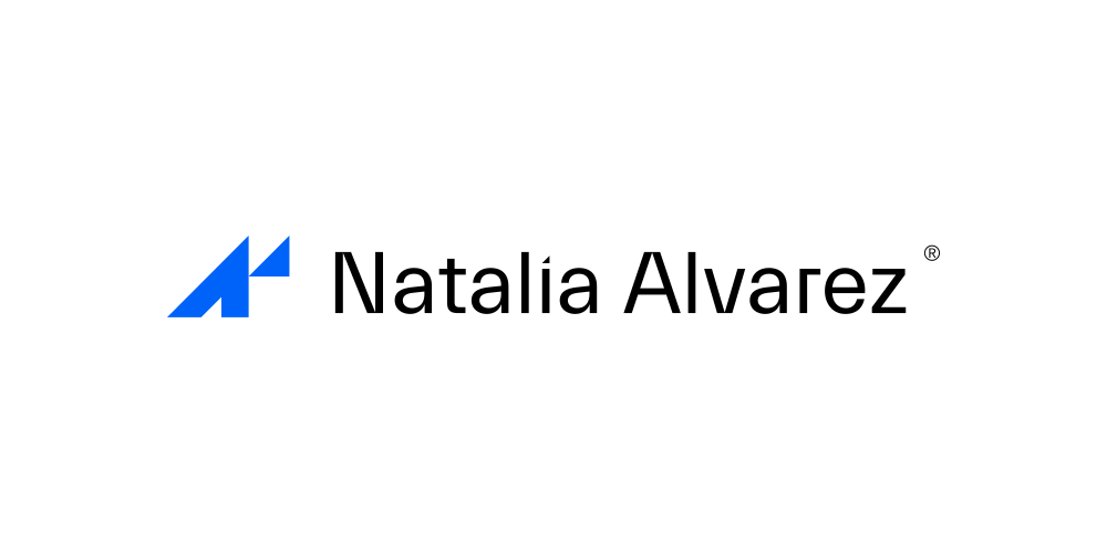 简洁现代风格的Natalia Alvarez logo设计