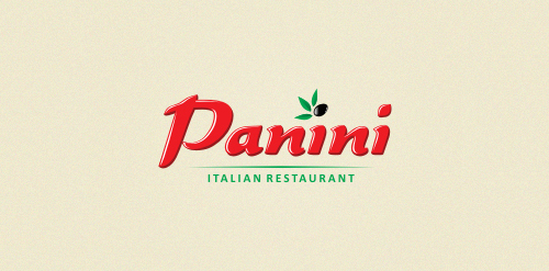 意式餐厅Paniniini logo设计