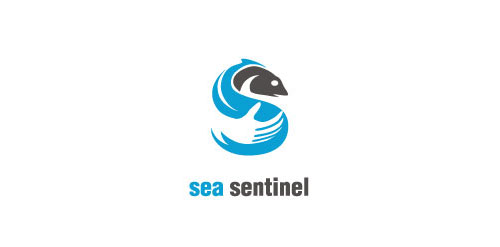 海豚字母S创意logo设计