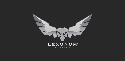 简约灰银色翅膀logo设计