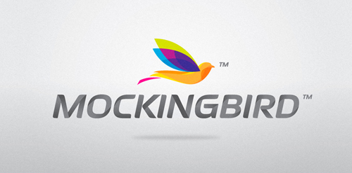 色彩斑斓的鸟logo设计
