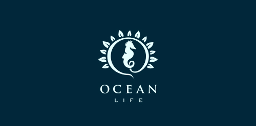 海洋生命logo设计