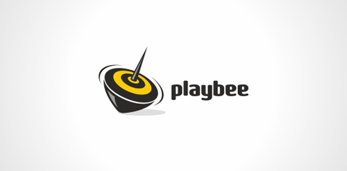 蜂巢风格的Playbee logo设计