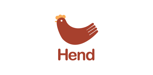 简约鸡形logo设计