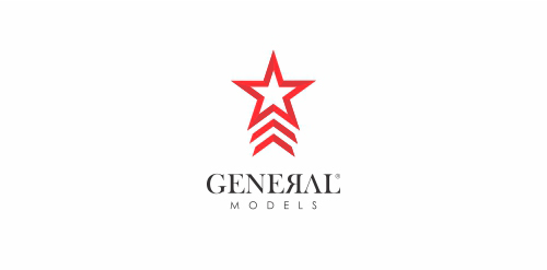 红色星形Logo设计：简洁与力量的结合