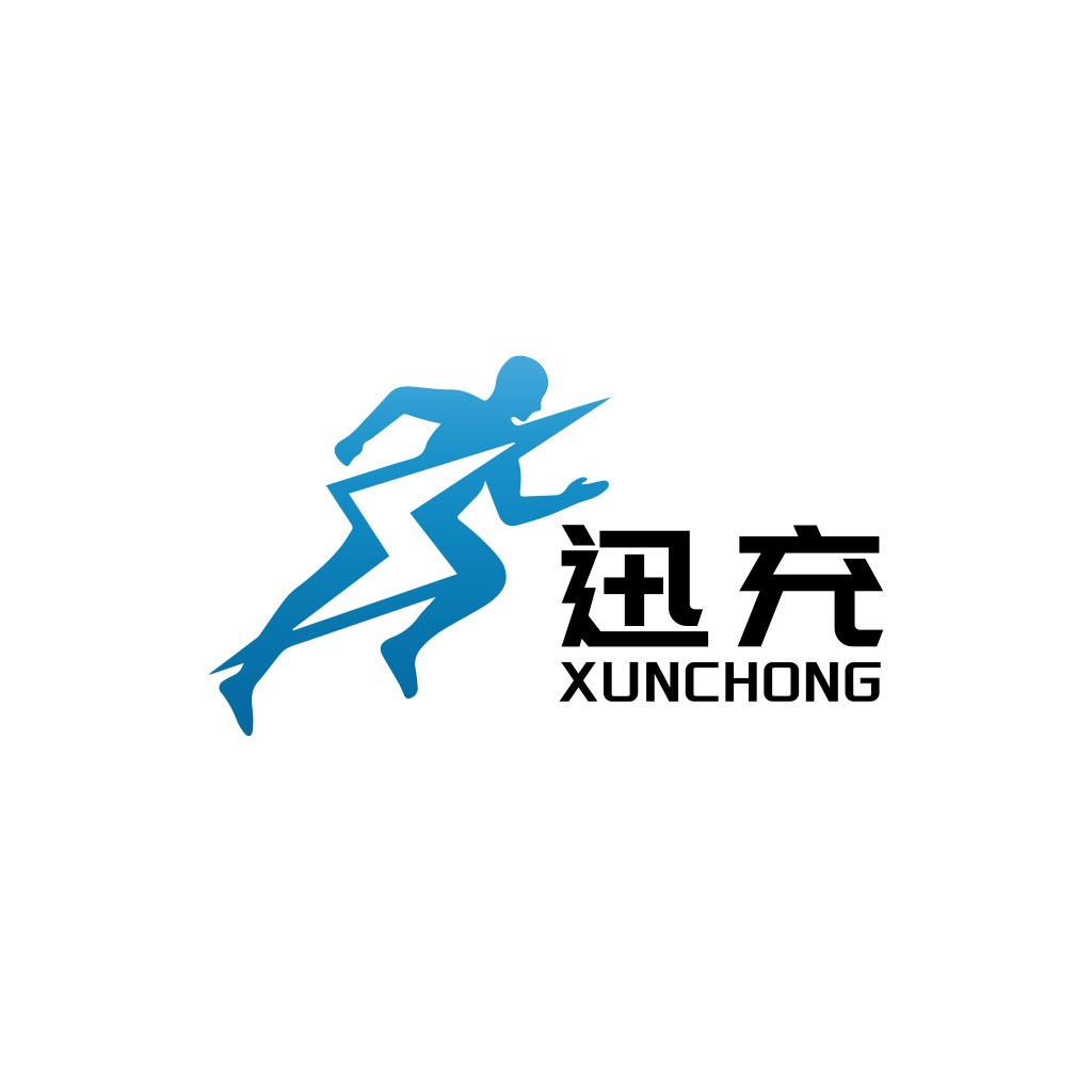 跑酷风格的logo设计