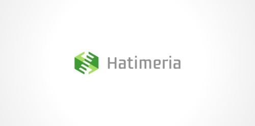简约几何风格的Hatimeria logo设计