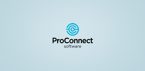 ProConnect logo设计:简洁科技感标识