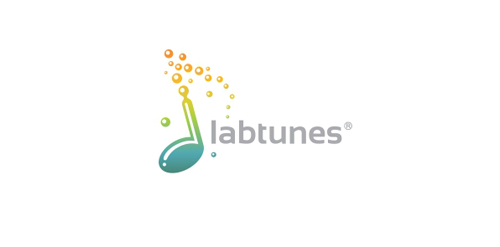 音符与气泡结合的logo设计