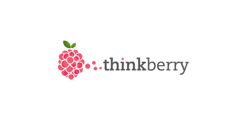thinkberry logo设计:简洁水果标志