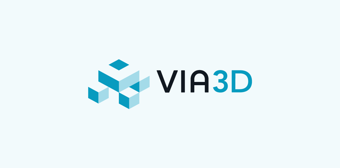 现代3D立方体logo设计