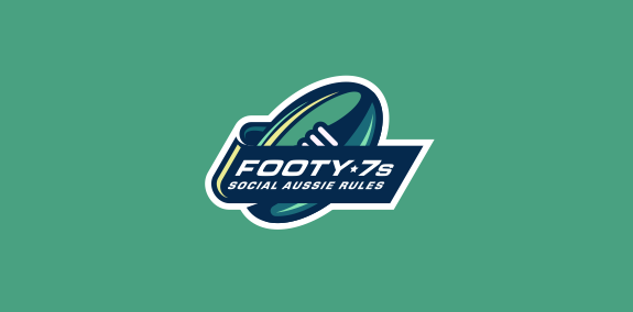 Footy 7s Social Aussie Rules Logo Design