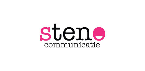 简约风格的logo设计:steno通信标识
