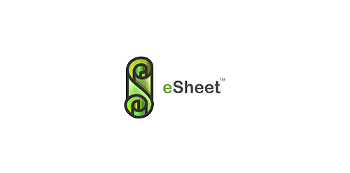 eSheet logo设计：简洁现代的电子文档标识