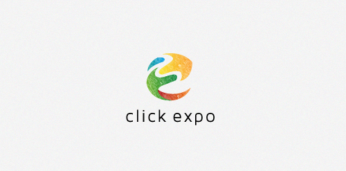 Click Expo Logo设计:色彩融合与现代感