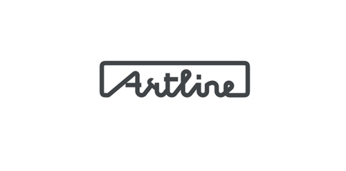 Artline Logo设计:简约线条艺术标识