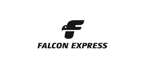 Falcon Express Logo设计:简洁现代的商务标识