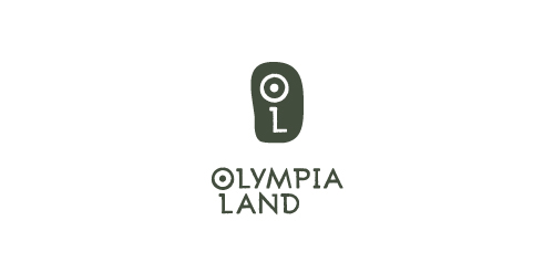 简约现代奥林匹亚土地logo设计