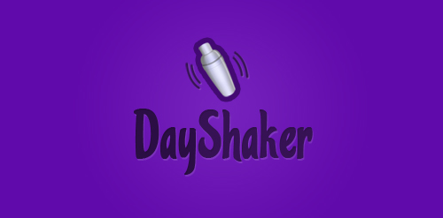 DayShaker logo设计:创意饮品品牌标识